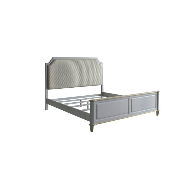 Gold and Pearl Gray Acme Furniture Marchesa Cabinet Gold and Pearl Gray Acme Furniture Marchesa Cabinet
